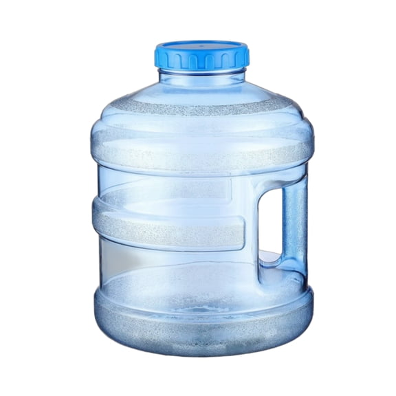 QSTDGVPW Water Container Jug Barrel Large Mouth Plastic 11.3L Easy Clean Vent Lid Clear Blue for Home Tea Station Pantry Use