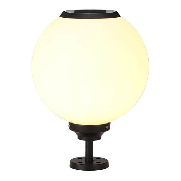 QSTDGVPW Waterproof Post Lights Post Mount Globe Lights Fixture for Outdoor Yard 30cm