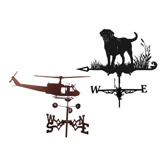 QSTDGVPW Weather Vane Roof Wind Direction Indicator Kit Weathervane Yard Scene Decor