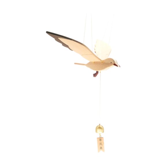 QSTDGVPW Wood Flying Seagull Drop Creative Bird Drop Unique Wall Decor Outdoor Decoration