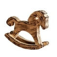 thumbnail image 1 of QSTDGVPW Wooden Rocking Horse Table Decor Rocking Horses Figurine Craft Centerpiece Ornament Art Furnishing Horse Statue Home Decor Khaki, 1 of 9