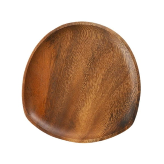 QSTDGVPW Wooden Serving Tray Artwork Key Bowl Decorative Plate Versatile Trinket Dish 20x20x2 cm