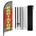 thumbnail image 1 of QSUM Auto/Car Radiator Feather Flag with Flag Pole Kit and Ground Spike, 8.2FT Auto/Car Radiator Windless Flag Banner Sign Business for Outdoor Advertising Sign Decoration Display, 1 of 8
