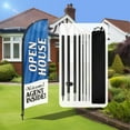 thumbnail image 1 of QSUM Open House Feather Flag with Flag Pole Kit and Ground Spike, 7FT Open House Windless Flag Banner Sign Business for Welcome Agent Inside Outdoor Advertising Sign Decoration Display（Blue）, 1 of 7