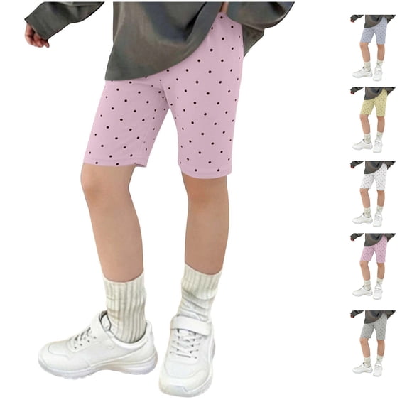 QSXADF Boys Girls Casual Shorts Kids Polka Dots 5-Point Shorts Soft Fabric Slim Summer Kids Shorts
