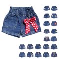 thumbnail image 1 of QSXADF Boys Girls Denim Shorts Jeans Shorts Girls Solid Color Denim Casual Shorts Elastic Waist Summer Kids Shorts, 1 of 4