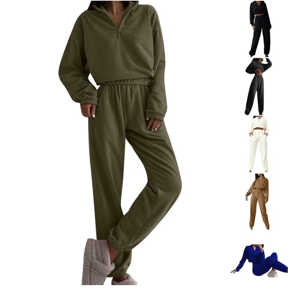 QSXADF Fall 2 Piece Sweatsuits Women Casual Tracksuit Set Graphic Long Sleeve Top And Pants Fashion Casual With Pockets Women Fall Winter Outfits