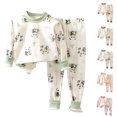 thumbnail image 1 of QSXADF Unisex Boys and Girls Fall Winter Sweatshirt Set Graphic Long Sleeve Loose Top Pant 2 Piece Set For Home Wear Children Clothing Set, 1 of 6