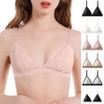 thumbnail image 1 of QSXADF Women's Lace Bra Wireless Push Up Bra Brassiere Underwears Wireless Triangles Cup Lightweightful Push Up Lace French Bralette For Women, 1 of 6