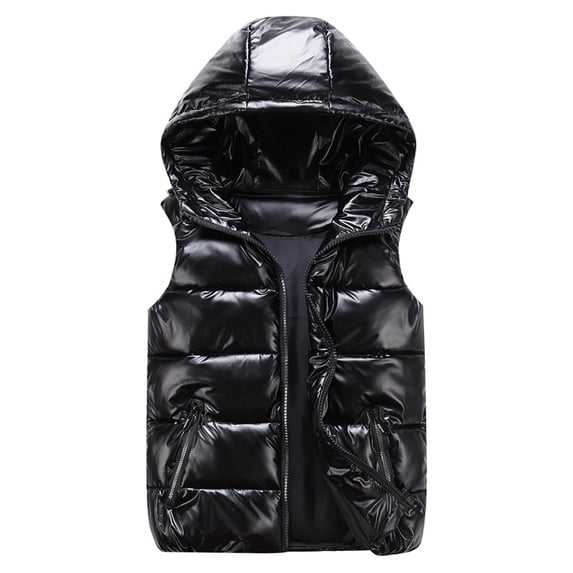 QSXADF Women's Winter Warm Puffer Vests Cropped Sleeveless Waistcoat Casual Everyday Lady's Outdoor Jacket