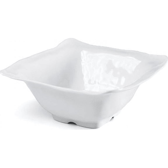 QSquared White Ruffle Square Serving Bowl 83791
