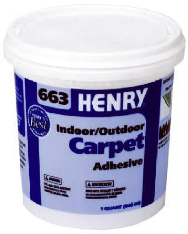 QT #663 Outdoor Carpet Adhesive Latex Based For Exterior Use Only, Each