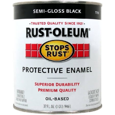 QT Black Semi-Gloss Stops Rust, Each