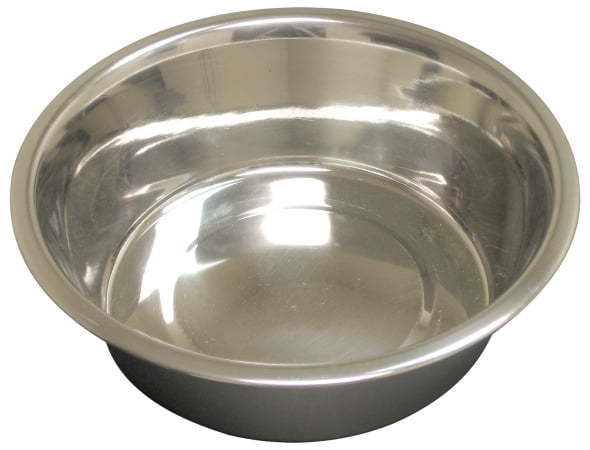 QT Dog 3545 Embossed Rim Large 3 qt Stainless Steel Bowl