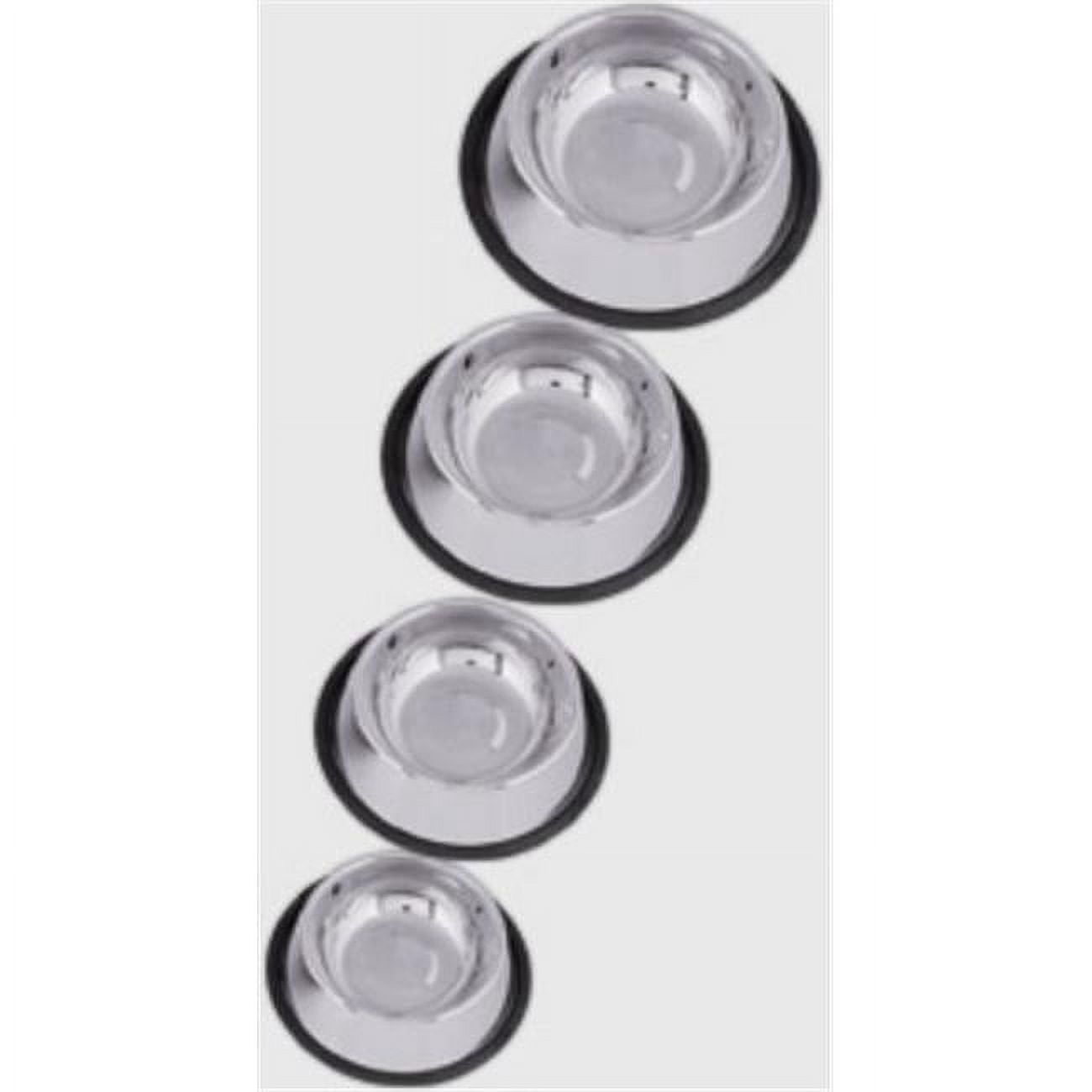 QT Dog SS0106 96 Ounce Non-Tip Anti- Skid Bowl