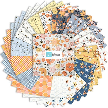 QT Fabrics - Bee Kind & Curious 10" Squares by Yupcat 42 pcs