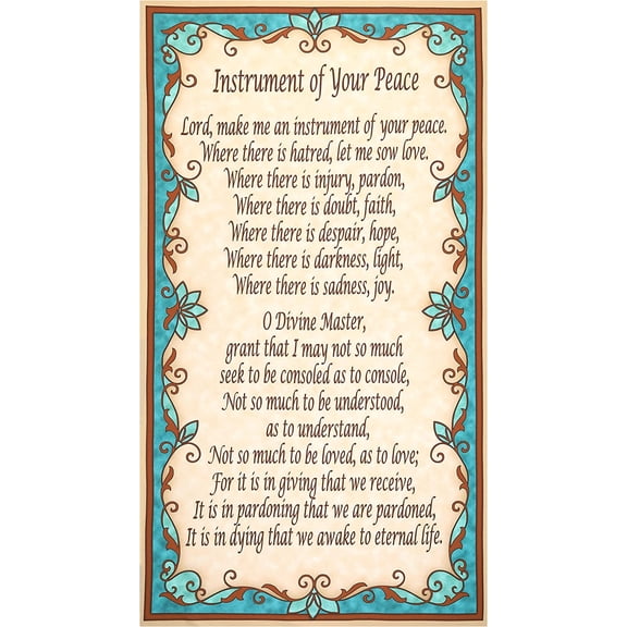 QT Fabrics Digital Instruments of Peace 24" Panel Brown, Fabric by The Yard