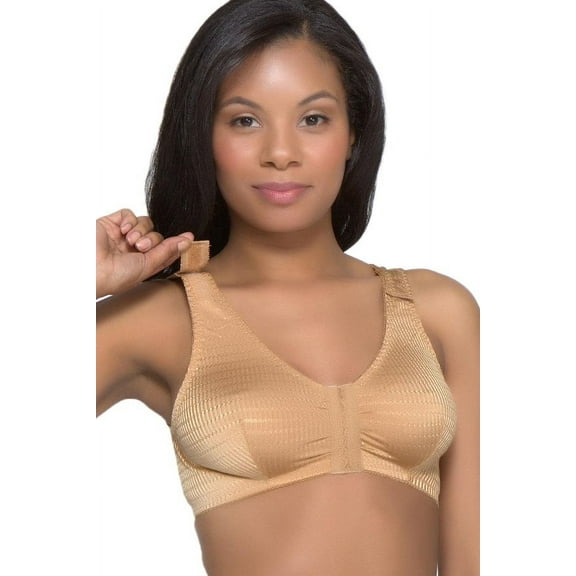 QT Intimates Front Closure Leisure Bra with Velcro Strap 225V