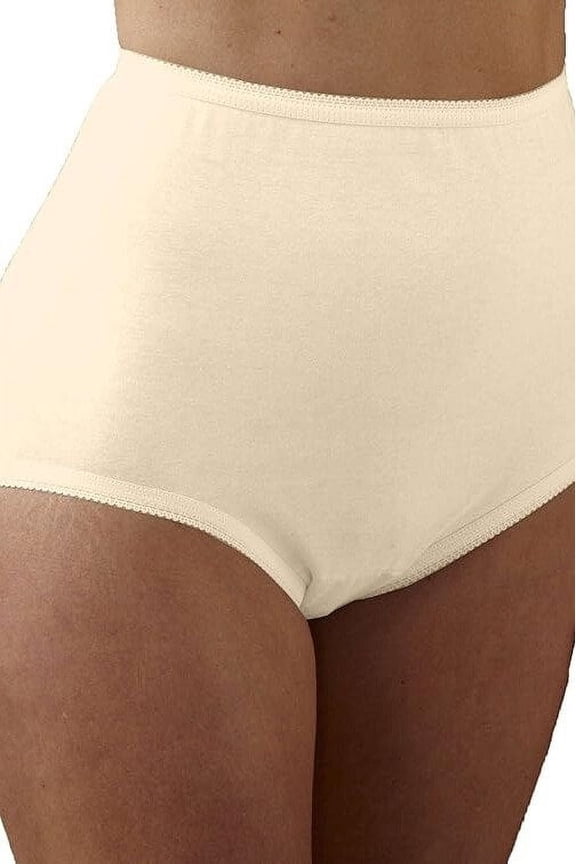 Full Coverage Basic Cotton Panties, 6-Pack 123-6PK