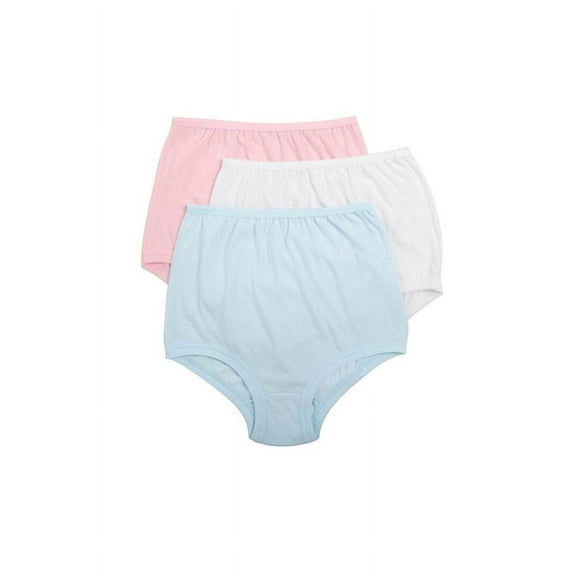 QT Intimates Full Coverage Cuff Leg Cotton Panties, 6-Pack 125-6PK
