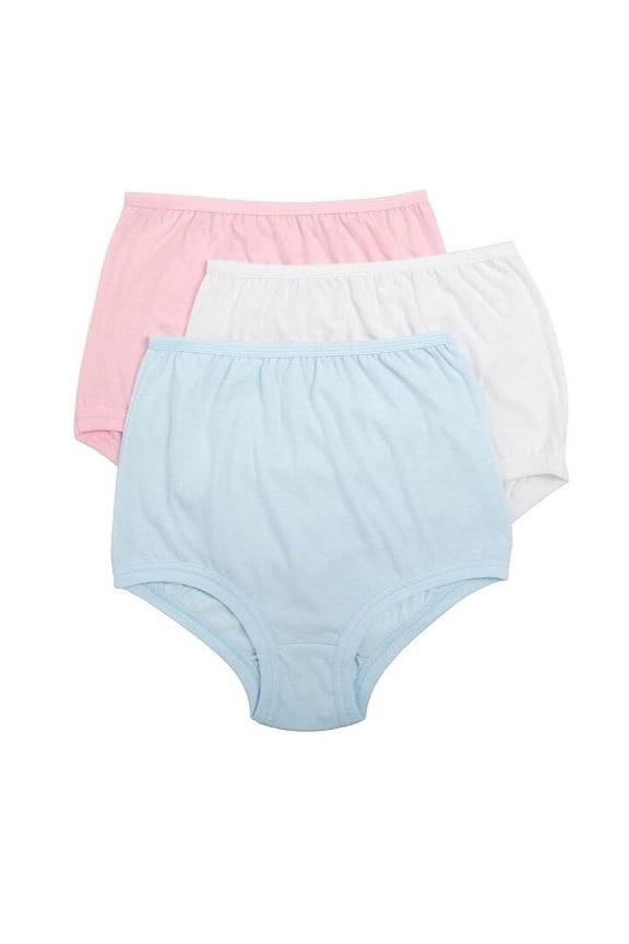 Full Coverage Cuff Leg Cotton Panties, 6-Pack 125-6PK
