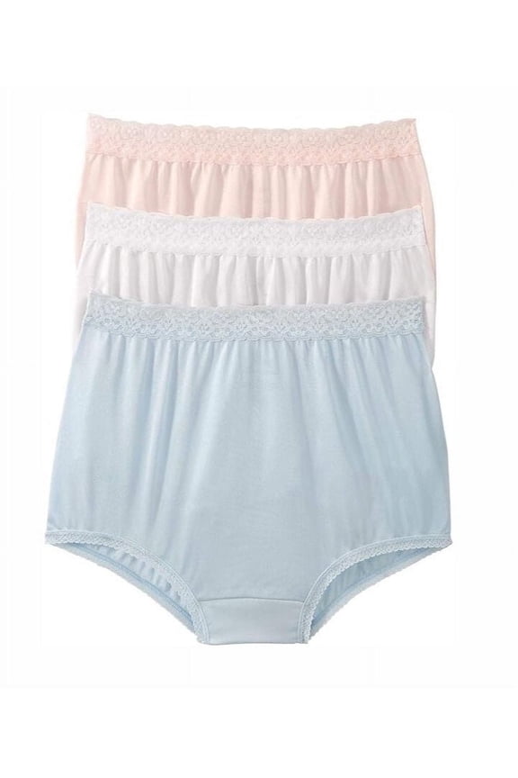 Full Coverage Nylon Panties, 6-Pack 1440-6PK