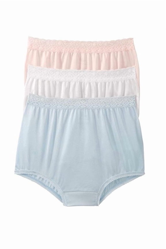 Full Coverage Nylon Panties, 6-Pack 1440-6PK