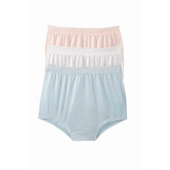 QT Intimates Full Coverage Nylon Panties, 6-Pack 1440-6PK