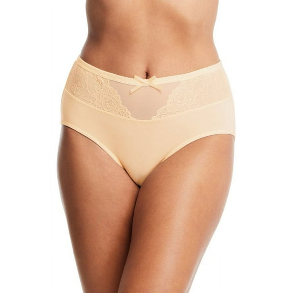 QT Intimates Modern Panty with Lace Insert 44728