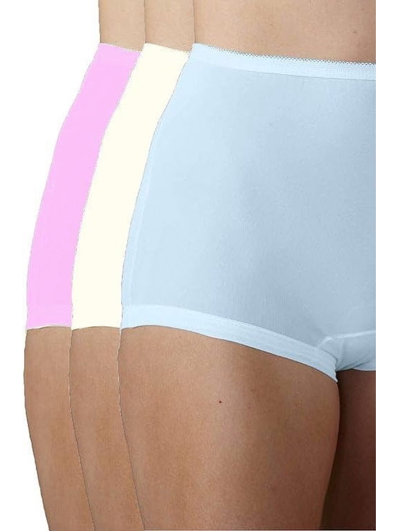 Nylon Cuff Leg Panties, 6-Pack 4047-6PK