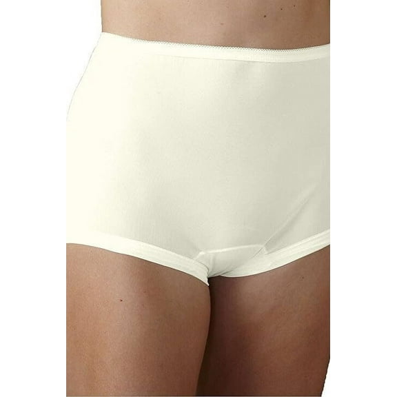 QT Intimates Nylon Cuff Leg Panties, 6-Pack 4047-6PK