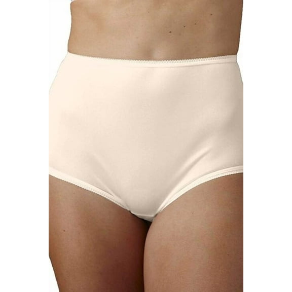 QT Intimates Nylon Tricot Panties, 6-Pack 129-6PK