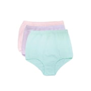 National Womens 100% Cotton Latex Free Unpinchable Cotton Panties, 3-Pack 17428-3PK