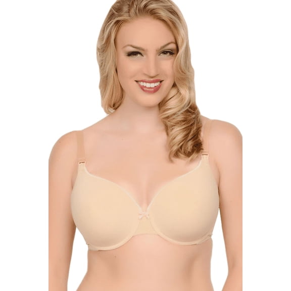 QT Intimates Molded Micro T-Shirt Nursing Bra N3456