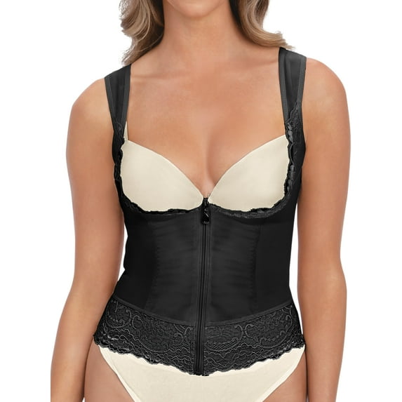 QT Intimates Zippered Slimming Vest Shaper 2794