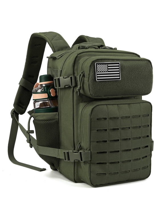 25L Molle Hiking Daypack Outdoor Backpack for Men Women Camping Travel Work Commuter Gym Bag