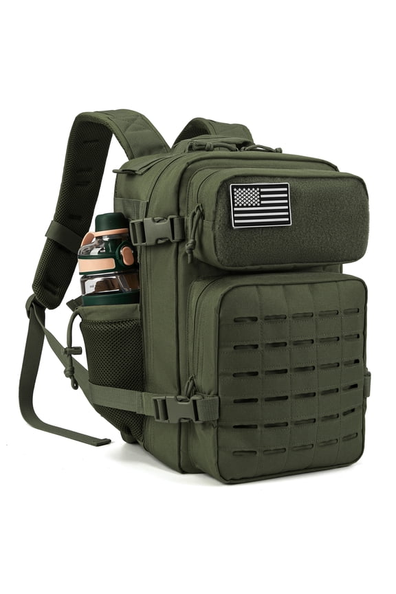 25L Molle Hiking Daypack Outdoor Backpack for Men Women Camping Travel Work Commuter Gym Bag
