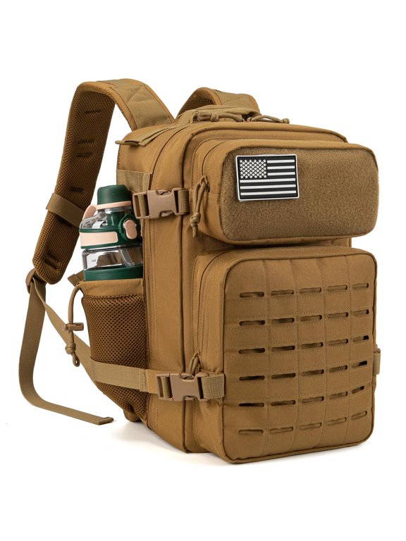 25L Molle Hiking Daypack Outdoor Backpack for Men Women Camping Travel Work Commuter Gym Bag