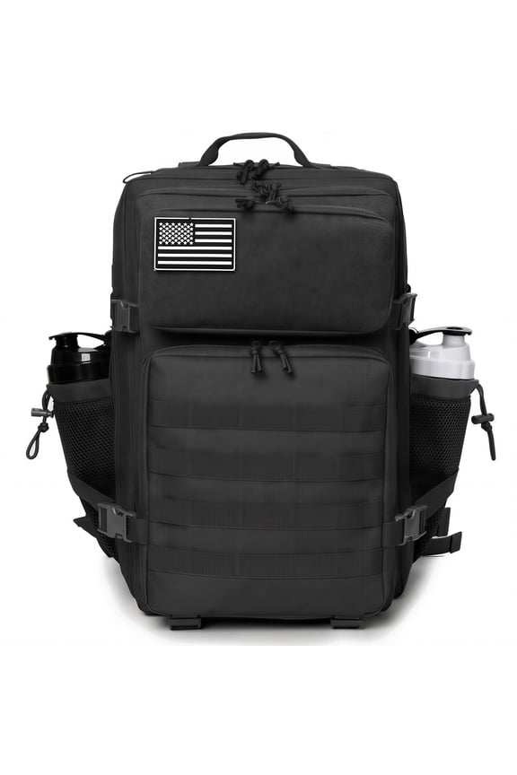 45L Outdoor Hiking Backpack for Men Molle Daypack 3 Day Gym Travel Rucksack with Bottle Holder