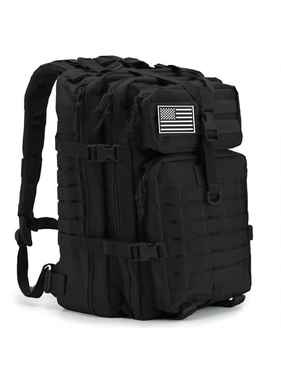 45L Molle Hiking Backpack for Men, Heavy-Duty 900D Outdoor Travel Daypack & Camping Work Bag