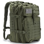 QT&QY 45L Molle Hiking Backpack for Men, Heavy-Duty 900D Outdoor Travel Daypack & Camping Work Bag