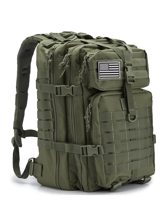 45L Molle Hiking Backpack for Men, Heavy-Duty 900D Outdoor Travel Daypack & Camping Work Bag