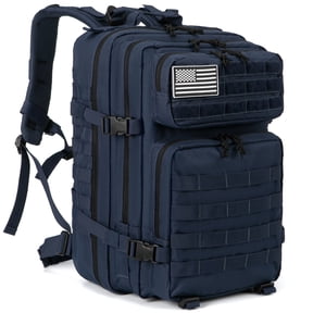 QT&QY 45L Molle Hiking Backpack Outdoor Travel Daypack 17 Inch Laptop Compartment Work Commuter Bag