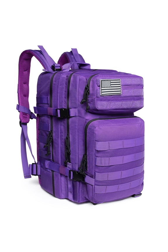45L Molle Hiking Backpack Outdoor Travel Daypack 17 Inch Laptop Compartment Work Commuter Bag