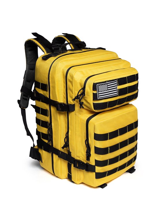 45L Molle Hiking Backpack Outdoor Travel Daypack 17 Inch Laptop Compartment Work Commuter Bag