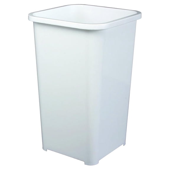 QT27PB-W Polymer 27 Quart Replacement Trash Can, 17.81-Inch by 10.65-Inch by 10.65-Inch, White