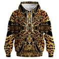thumbnail image 1 of QTAGTESS Leopard Print Hoodie for Men Y2K Cheetah Graphic Pullover Sweatshirt, 1 of 8