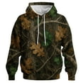 thumbnail image 1 of QTAGTESS Men's Tree Camo Hoodie Realistic Forest Oak Leaf Hunting Style Camouflage Sweatshirt, 1 of 8
