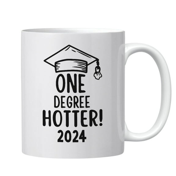 QTBIUQ 2024 Ceramic Coffee Mug 11 oz Commemorative Gift for College Graduates Class of 2024 Graduate Mug, Graduation Cup