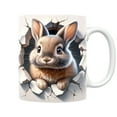 thumbnail image 1 of QTBIUQ 350 ML Bunny Ceramic Mugs, Easter Rabbit Clay Coffee Mug, Ceramic Tea Cup Easter Decoration Gift for, 1 of 1